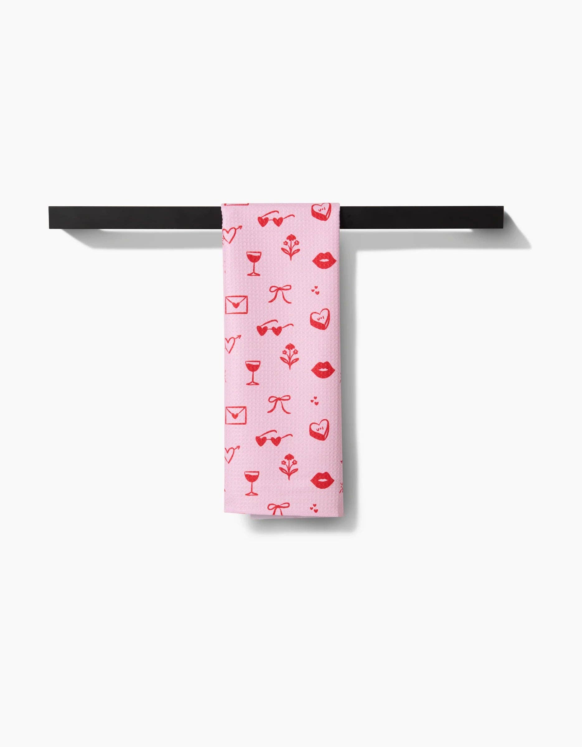 V Day Doodles Tea Towel, Feathered Farmhouse