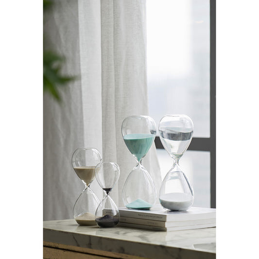 White Sand Hour Glass, Feathered Farmhouse