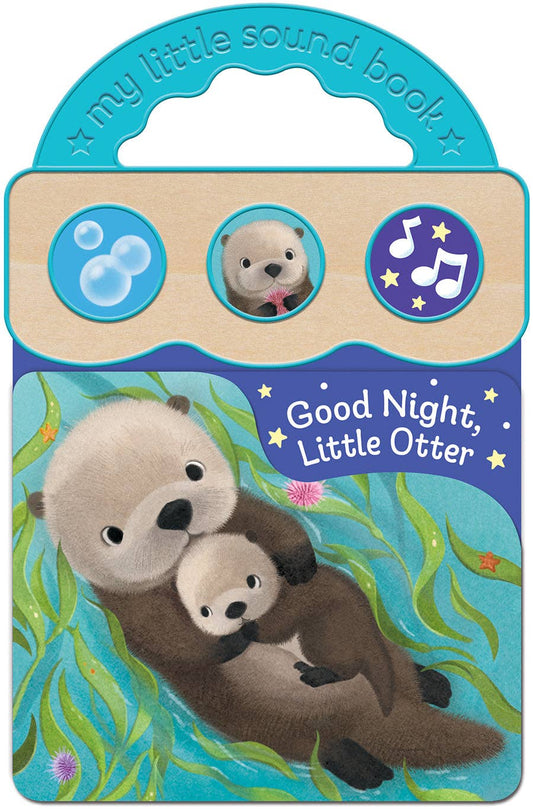 Good Night, Little Otter 3-Button Bedtime Sound Book, Feathered Farmhouse