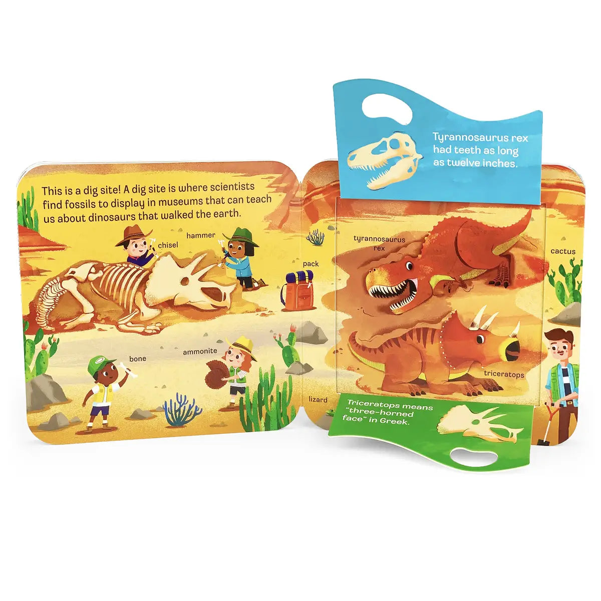 Dino Lift-A-Flap Book, Feathered Farmhouse