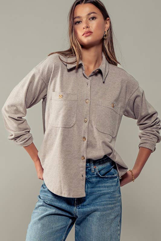 Comfy Worker Shirt, Feathered Farmhouse