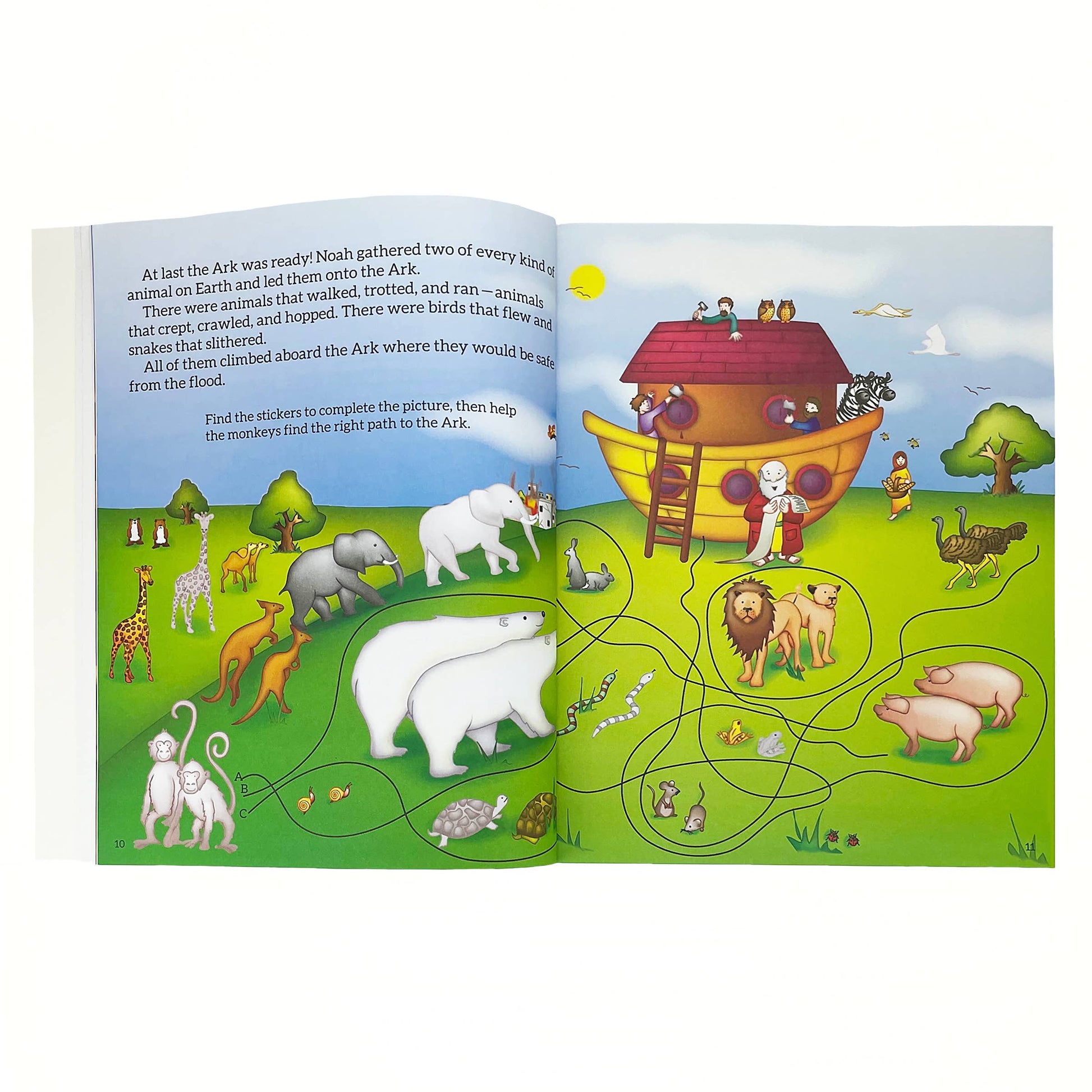 Bible Story and Activity Book for Kids, The Feathered Farmhouse