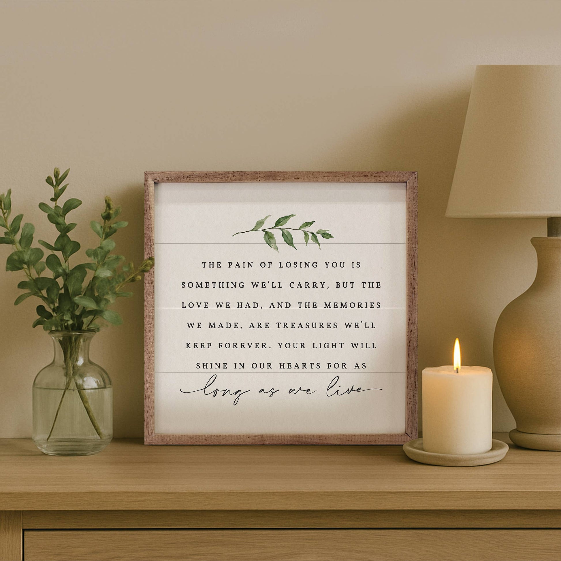 Long As We Live Sign, Feathered Farmhouse