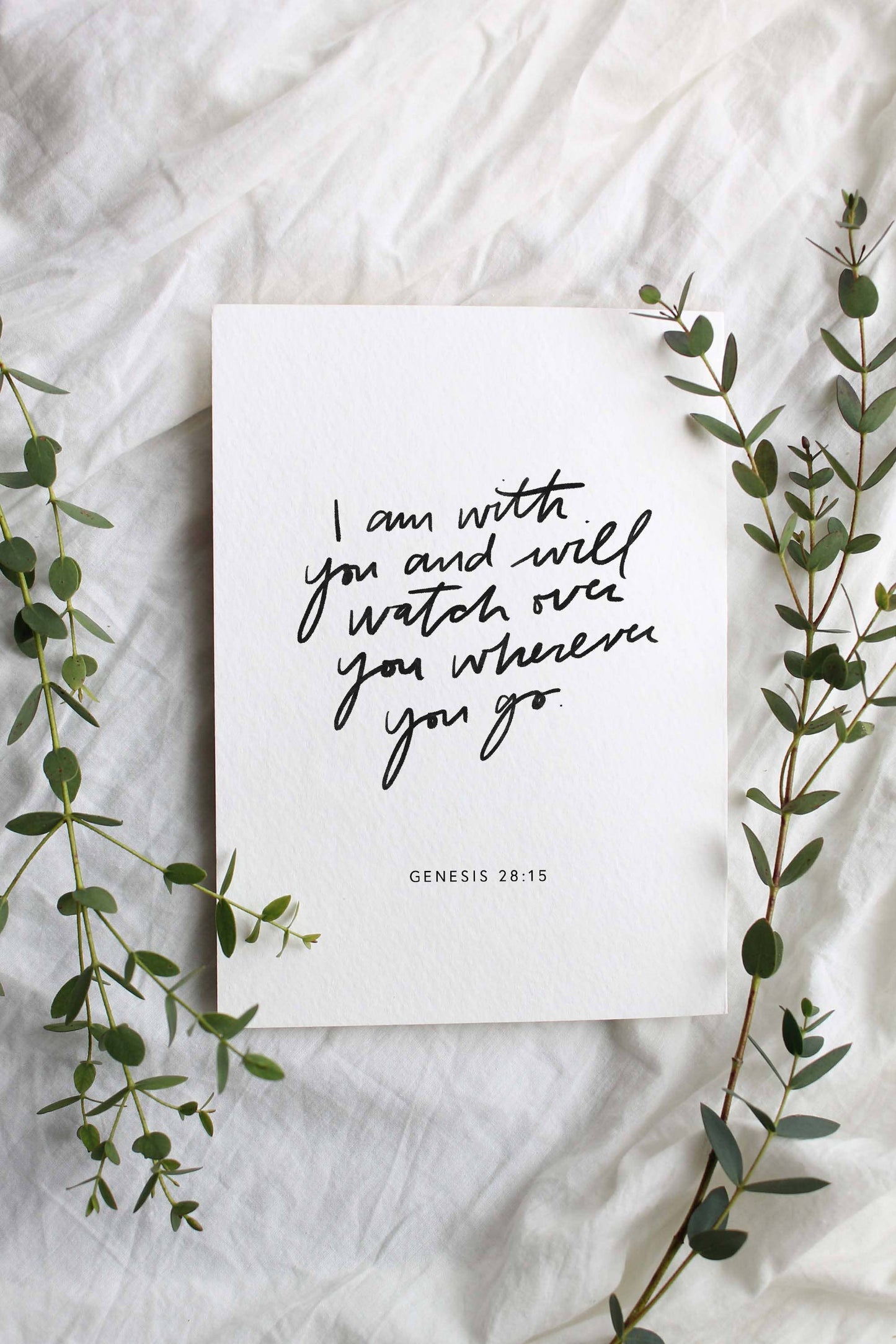 I Am With You Sympathy Card, Feathered Farmhouse