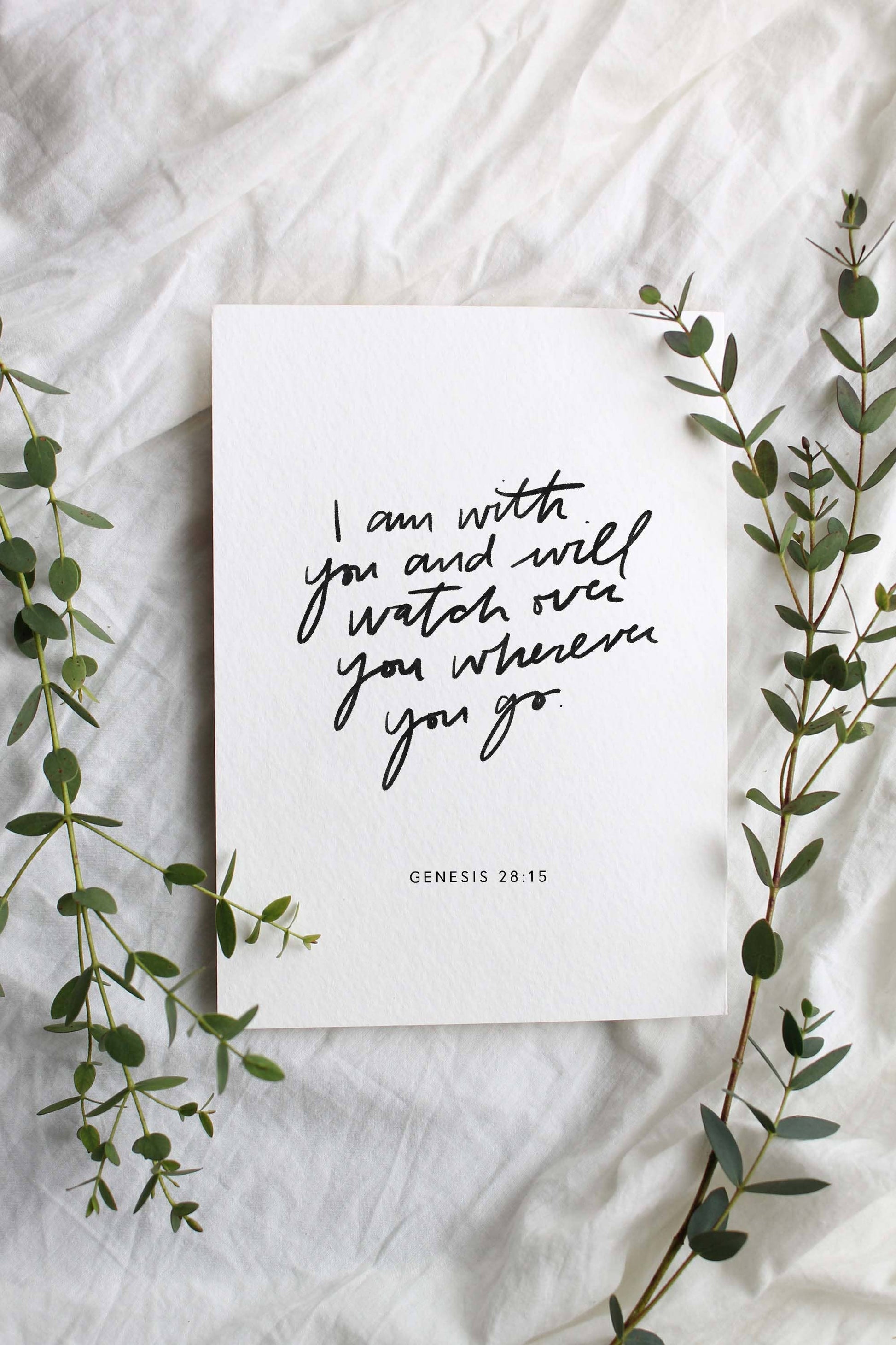 I Am With You Sympathy Card, Feathered Farmhouse