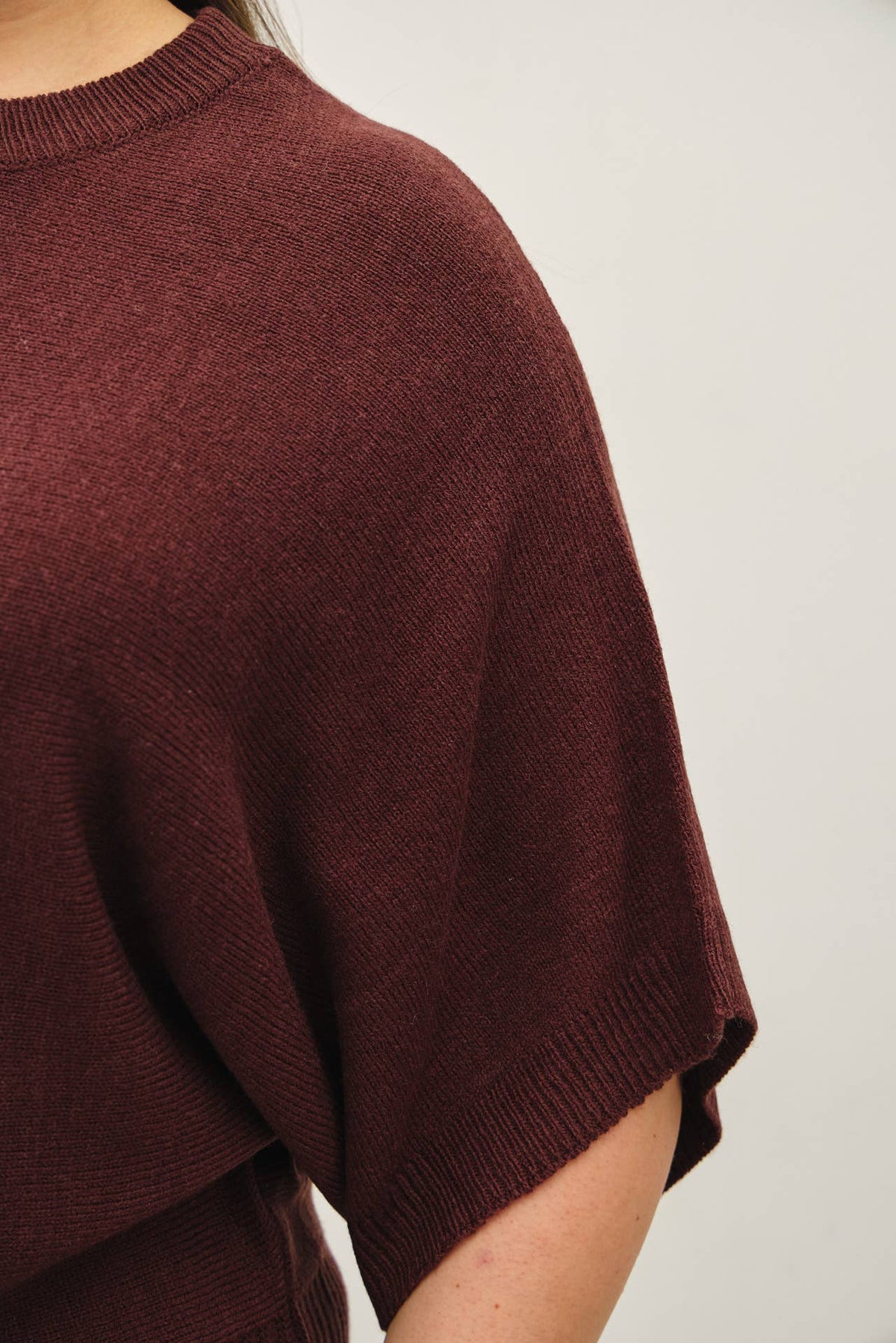 Chocolate Hazel Sweater Top, Feathered Farmhouse