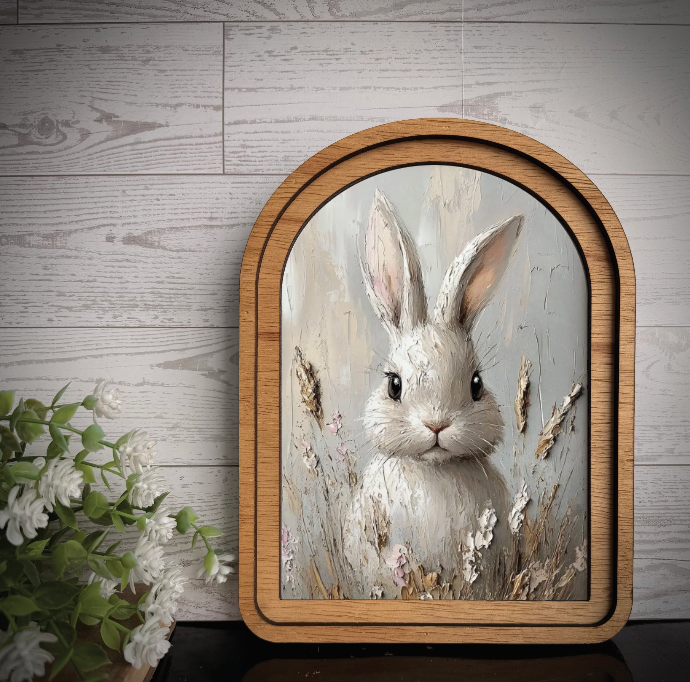 Bunny Floral Arch, Feathered Farmhouse