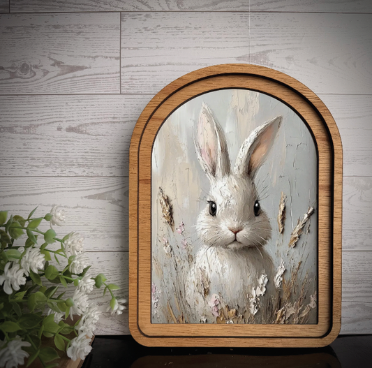 Bunny Floral Arch, Feathered Farmhouse