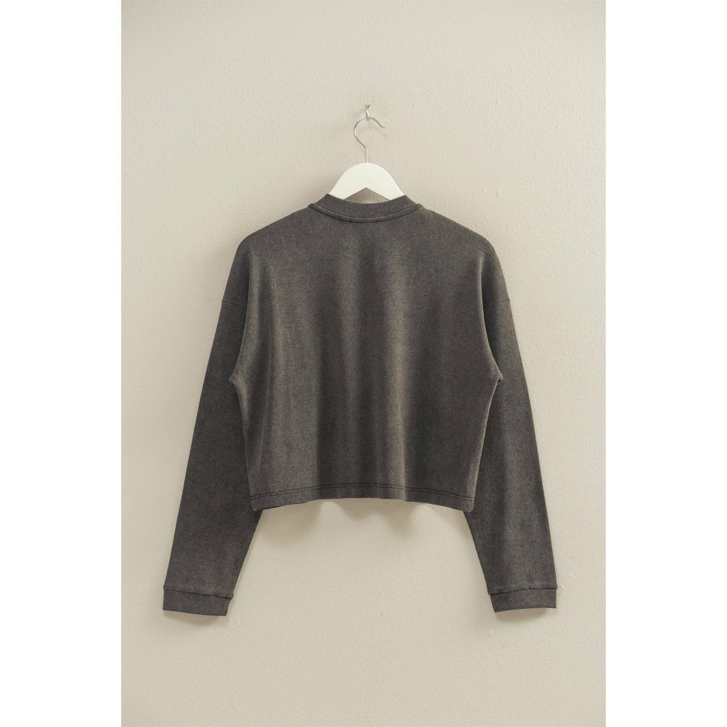 Mineral Washed Henley Top, Feathered Farmhouse