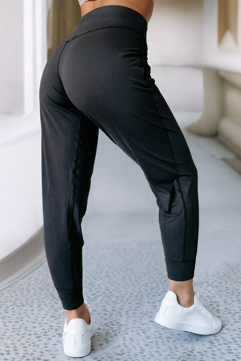 Exposed Seam High Waist Pocketed Joggers, The Feathered Farmhouse