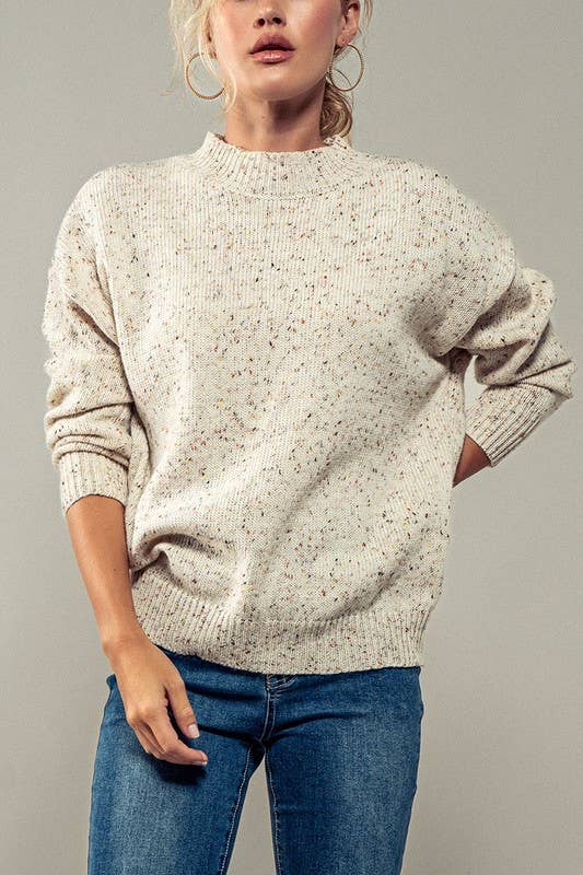 Speckle Knit Sweater, Feathered Farmhouse