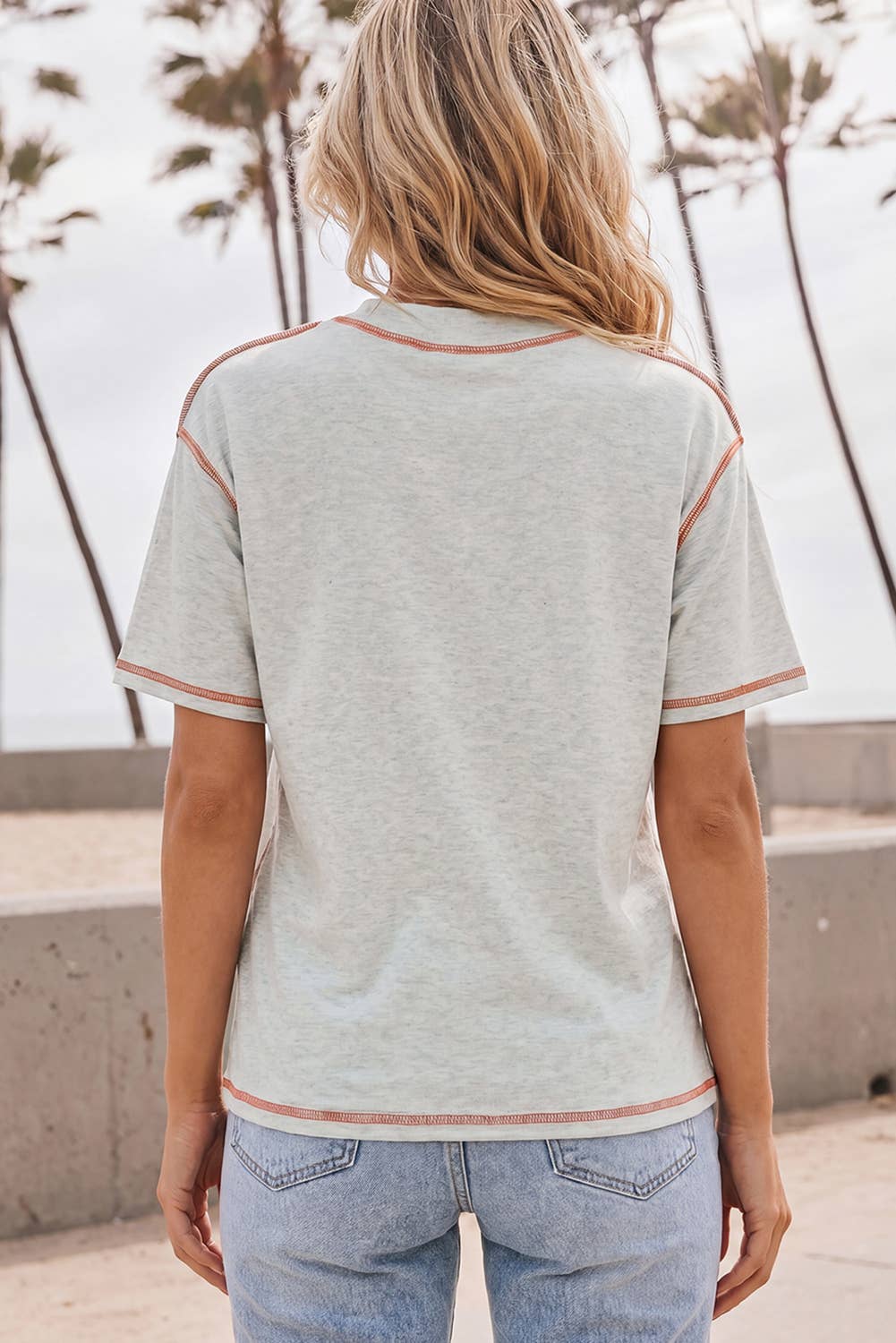 Colorblock Reversible Top, Feathered Farmhouse