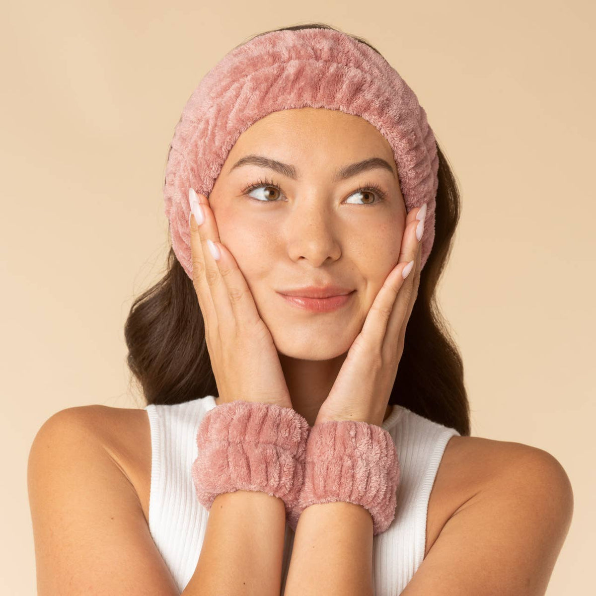 Spa Headband and Wristlets 3pc Set - Terracotta, Feathered Farmhouse