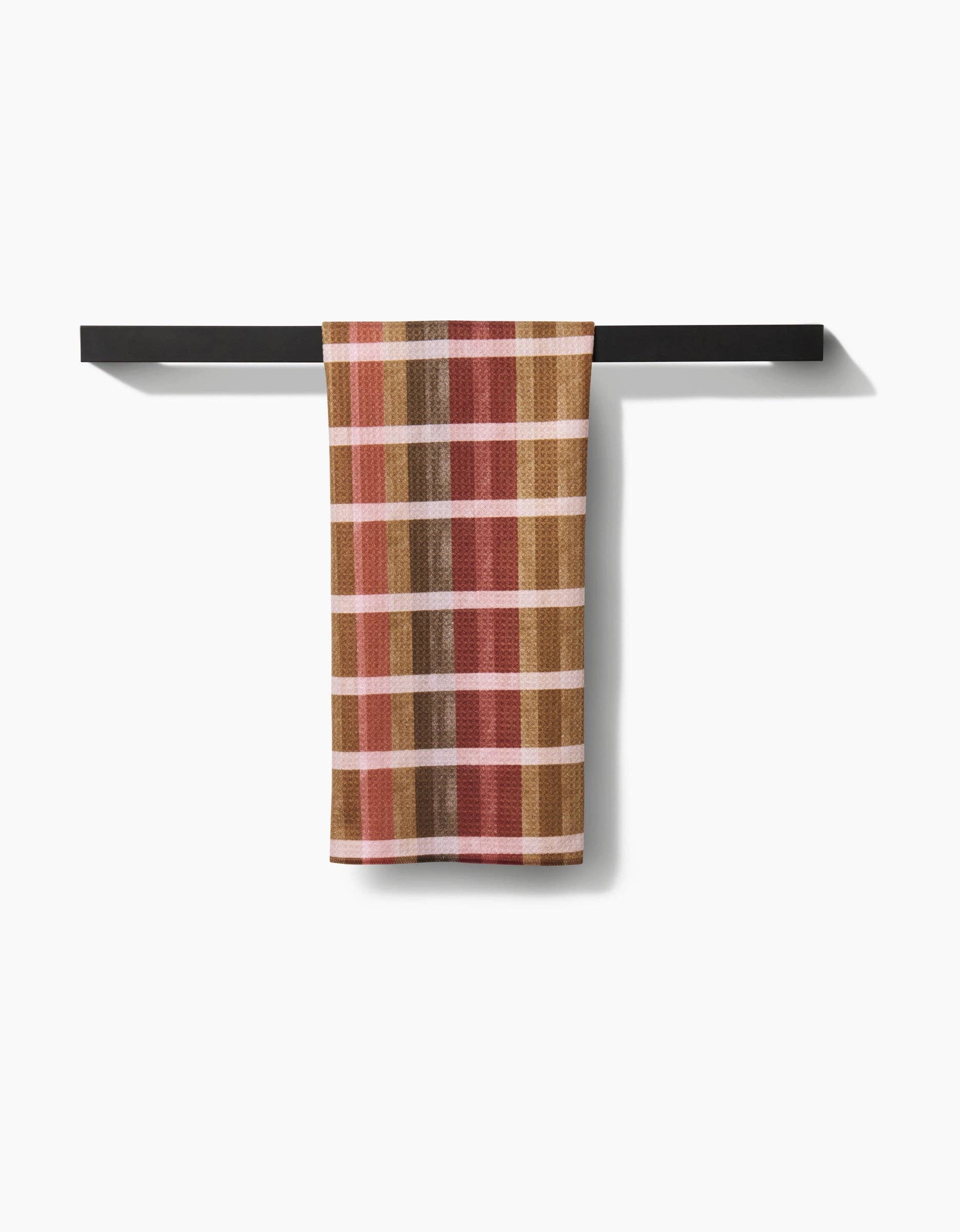 Fall Harvest Stripes Tea Towel, Feathered Farmhouse