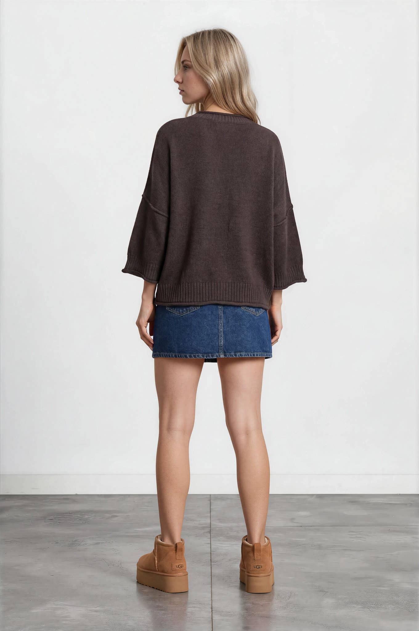 Dark Chocolate Stephanie Pullover, Feathered Farmhouse