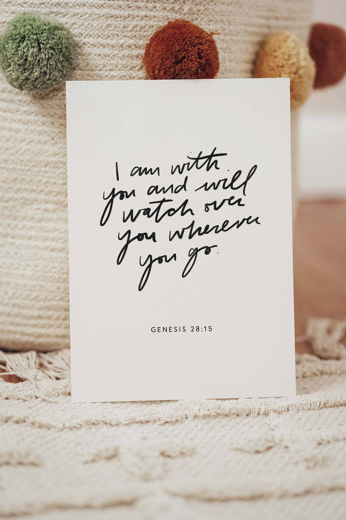 I Am With You Sympathy Card, Feathered Farmhouse