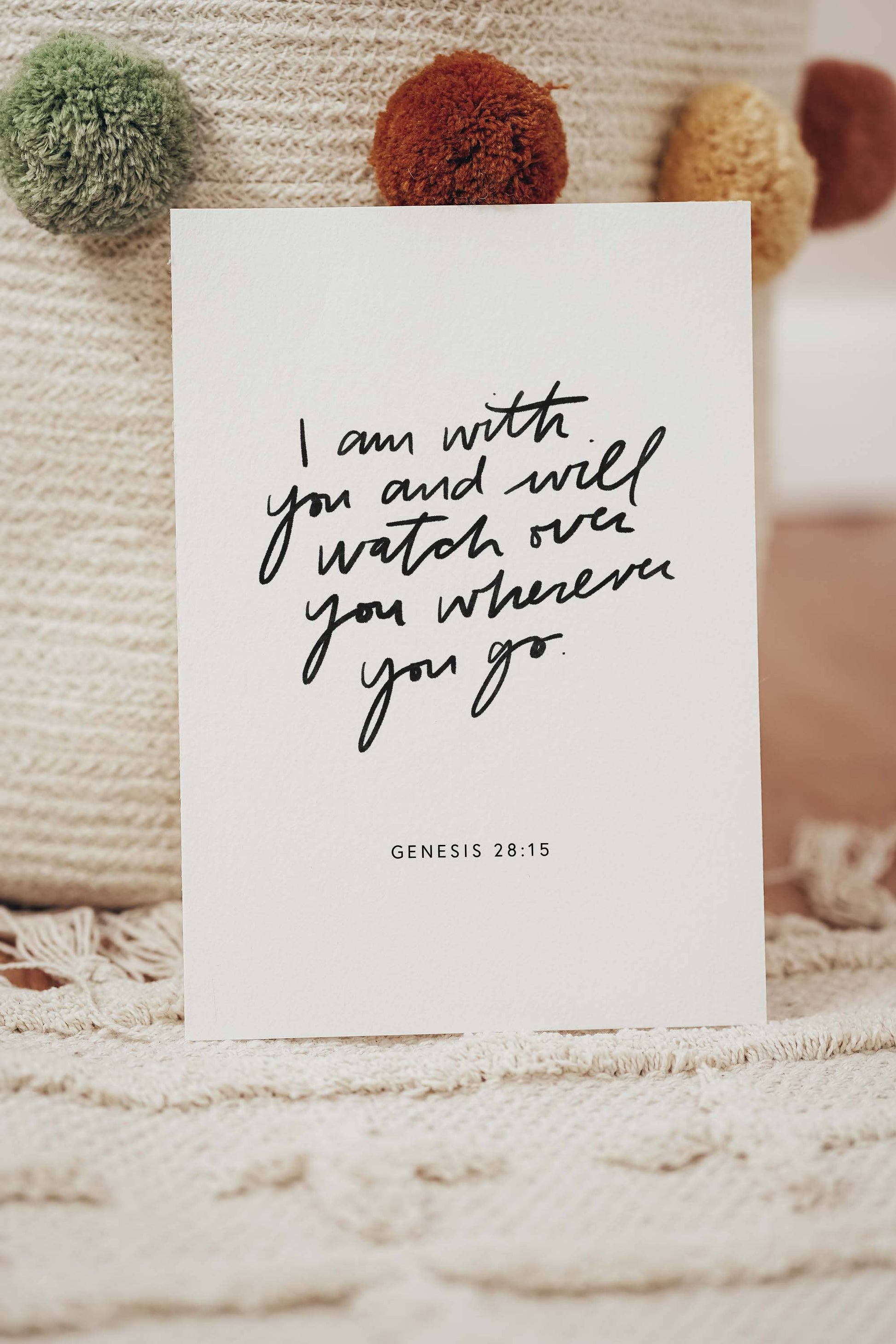 I Am With You Sympathy Card, Feathered Farmhouse