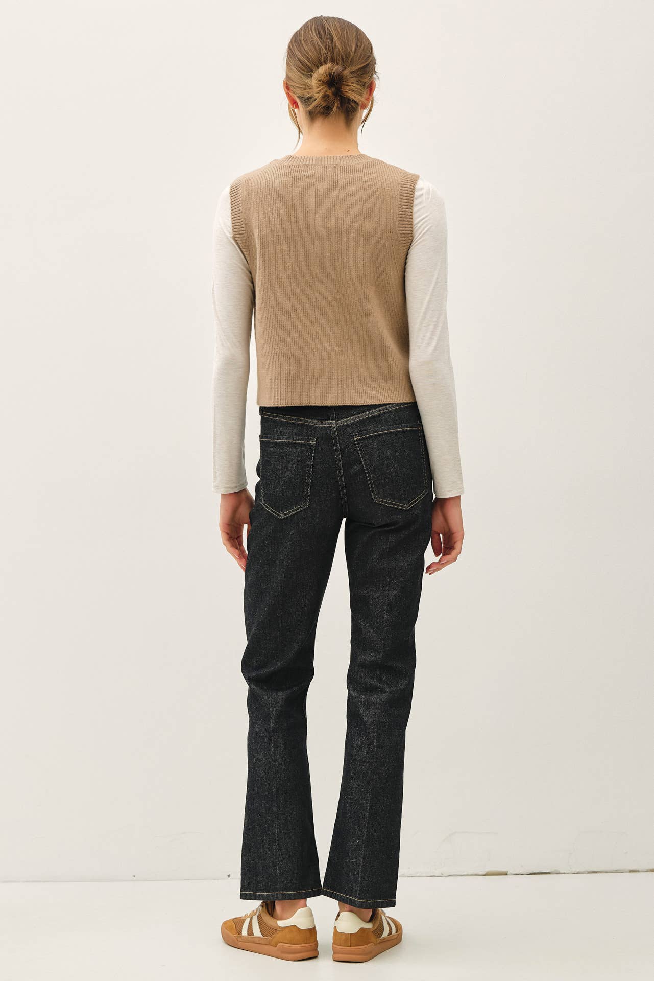 Crewneck Sweater Vest, Feathered Farmhouse