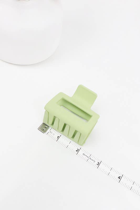 Small Matte Cut Out Rectangle Hair Claw