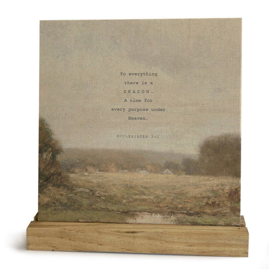 To Everything There is a Season Mini Canvas, Feathered Farmhouse