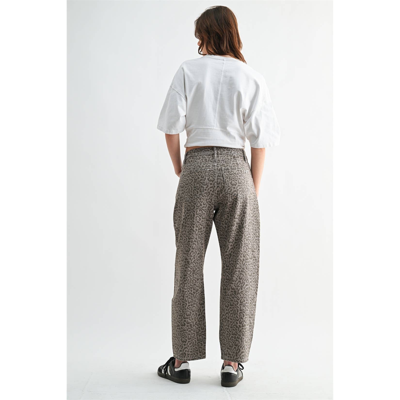 High Rise Ankle Barrel Jeans, Feathered Farmhouse