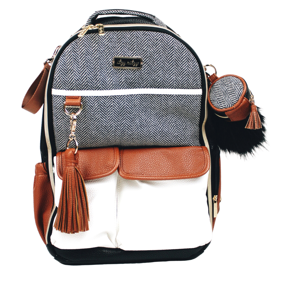 Coffee & Cream Diaper Bag Charm Pod Keychain, Feathered Farmhouse