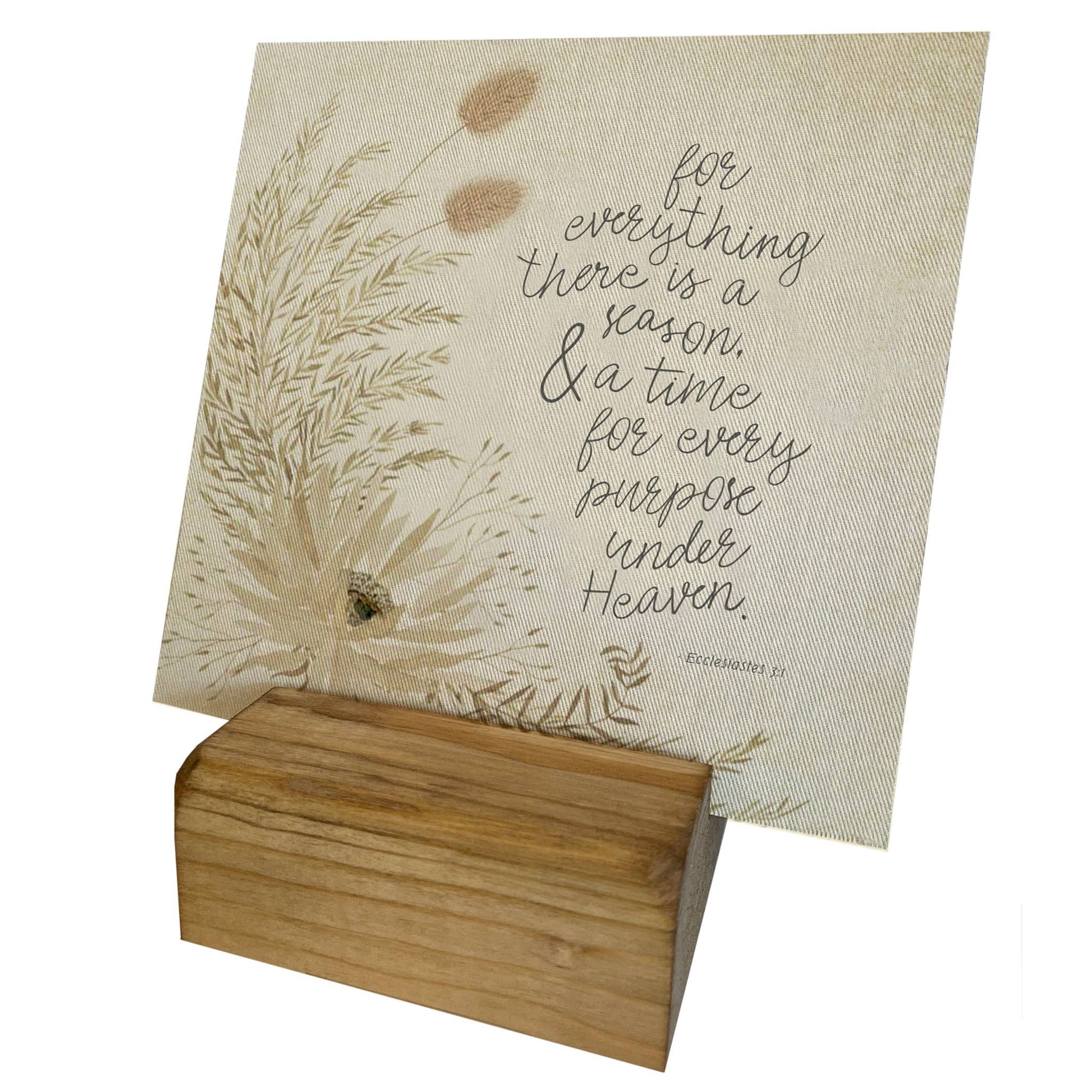There is a Season Mini Canvas, Feathered Farmhouse
