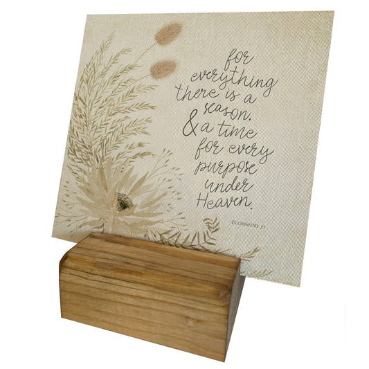 There is a Season Mini Canvas, Feathered Farmhouse