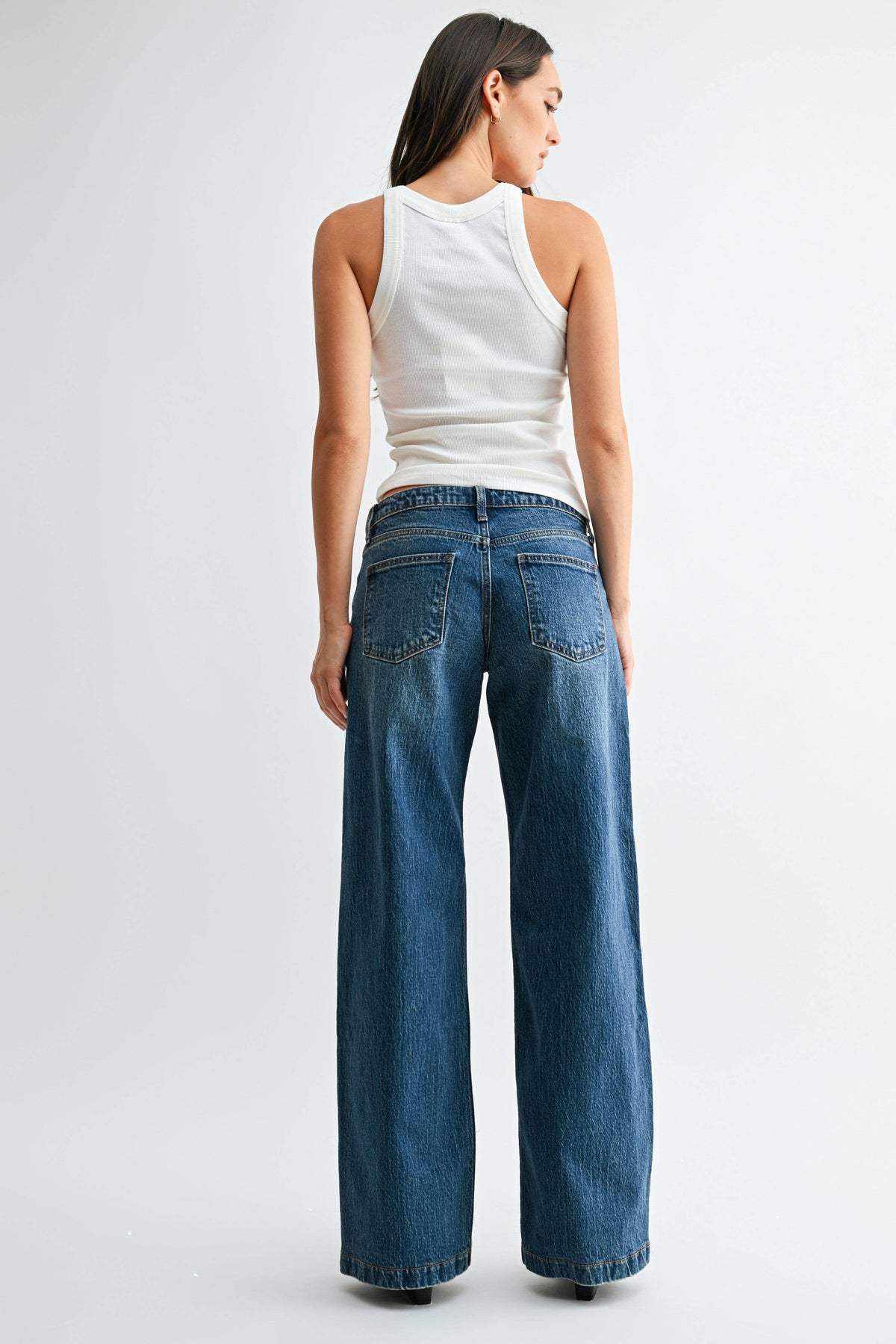 Gabi Signature Low Rise Baggy Jean, Feathered Farmhouse