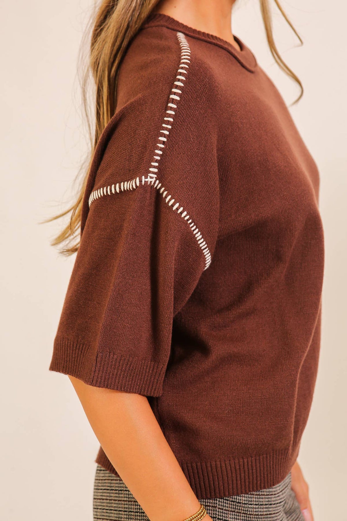 Chocolate Brielle Sweater, The Feathered Farmhouse