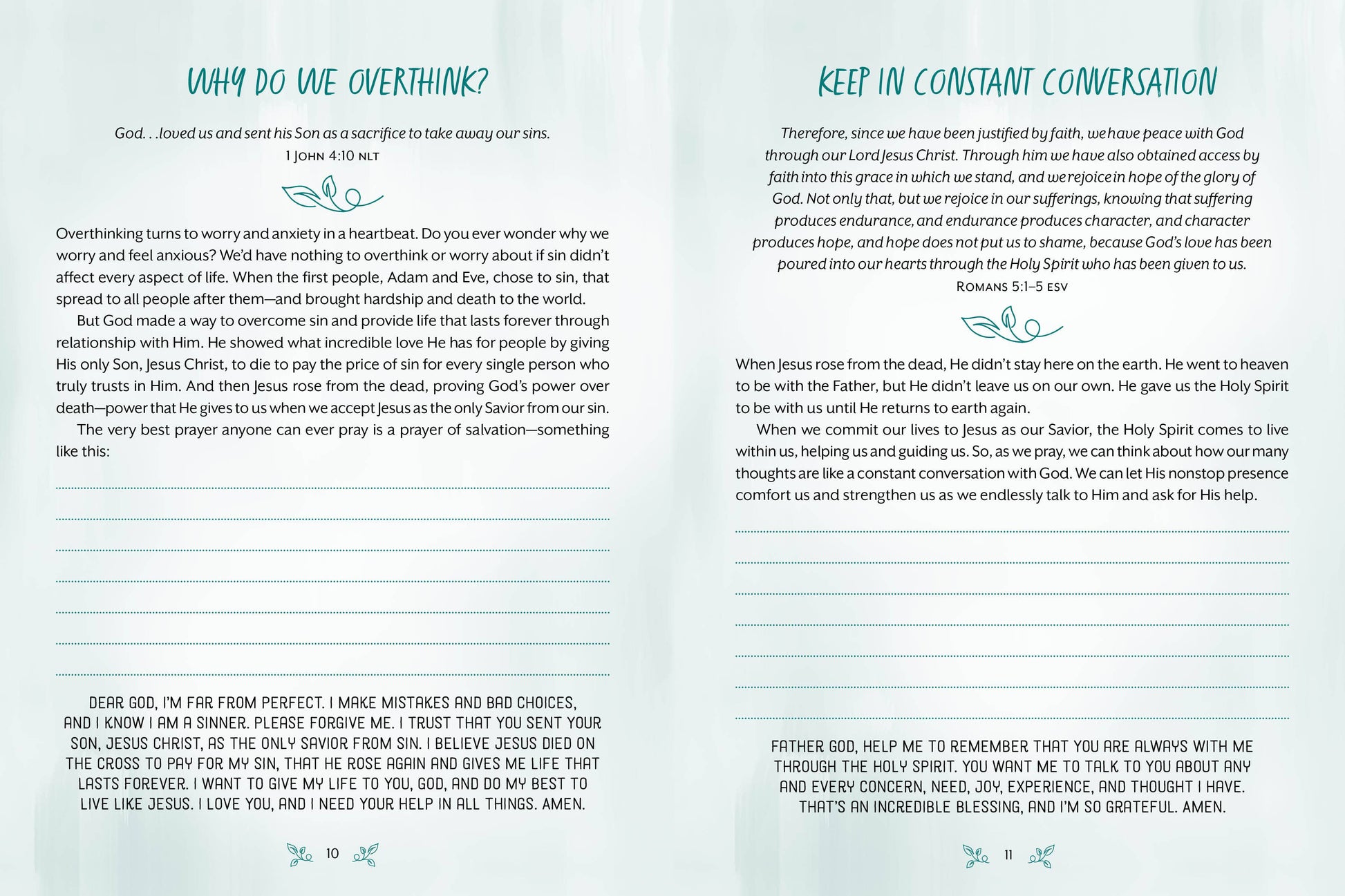 The Overthinker's Devotional Journal, Feathered Farmhouse