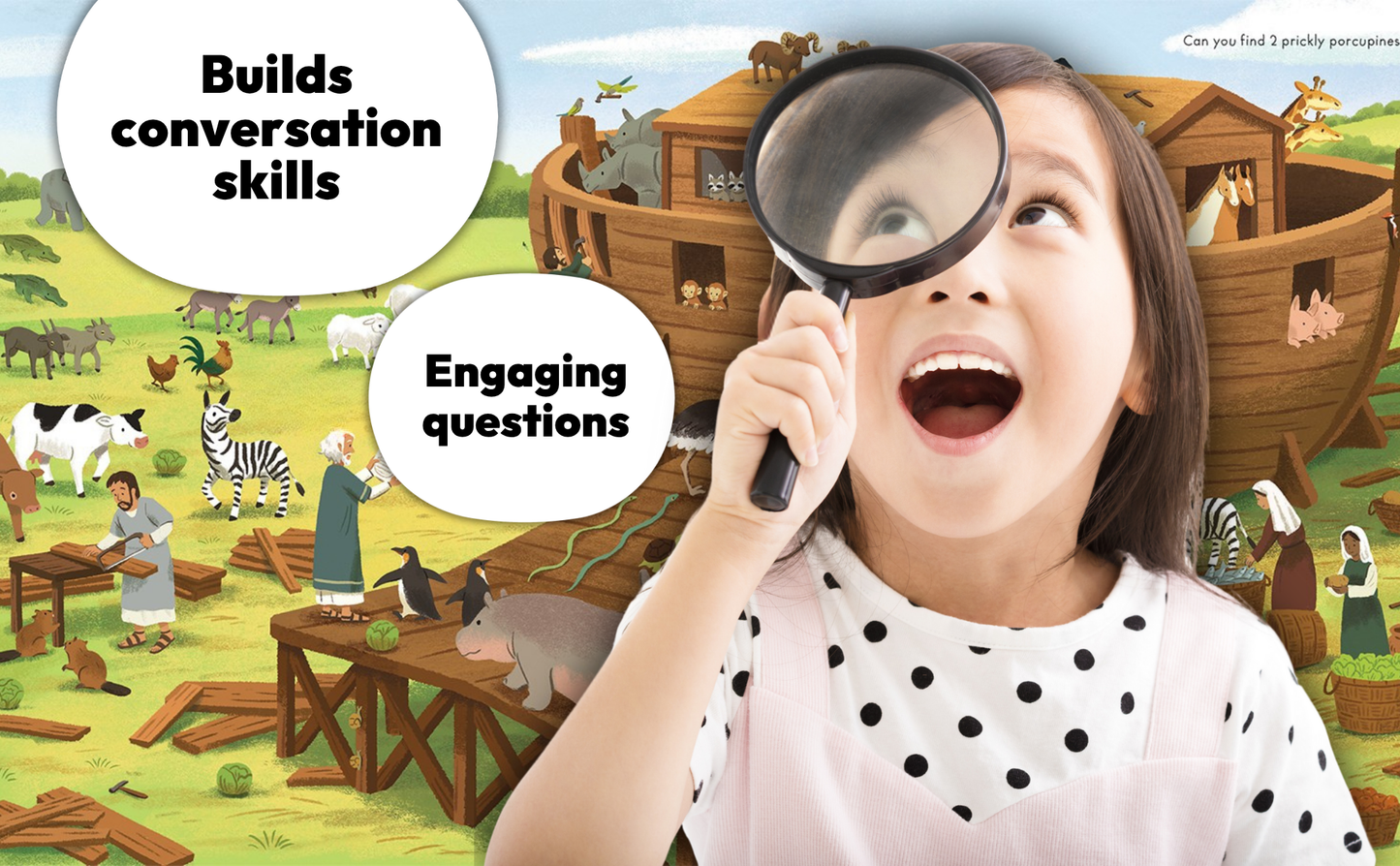 Bible Faith & Find – I Spy Children’s Bible Activity Book, Feathered Farmhouse