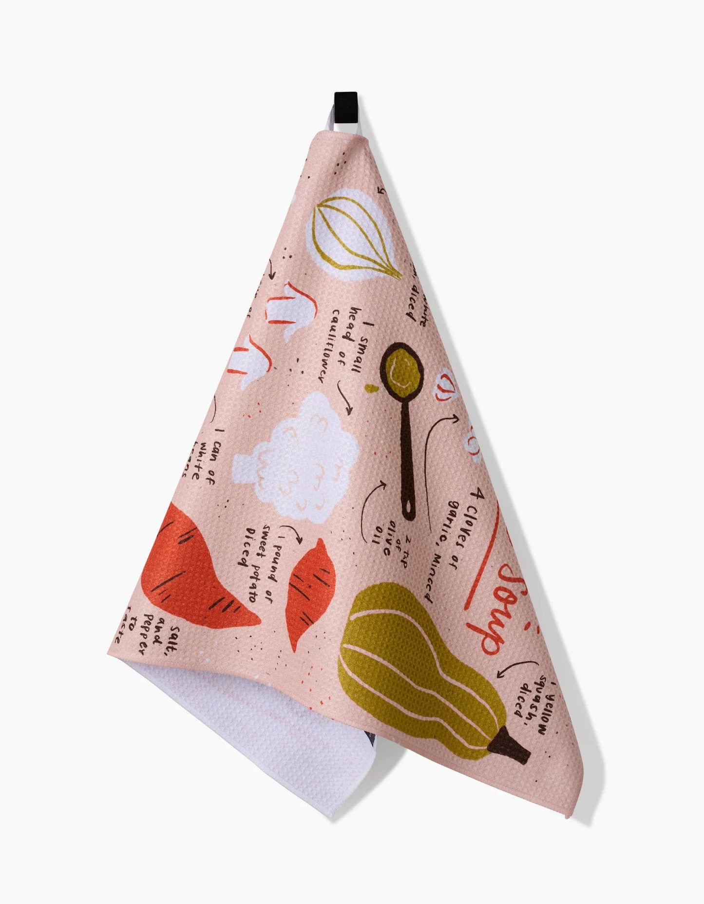 Creamy Veggie Soup Geometry Tea Towel, Feathered Farmhouse