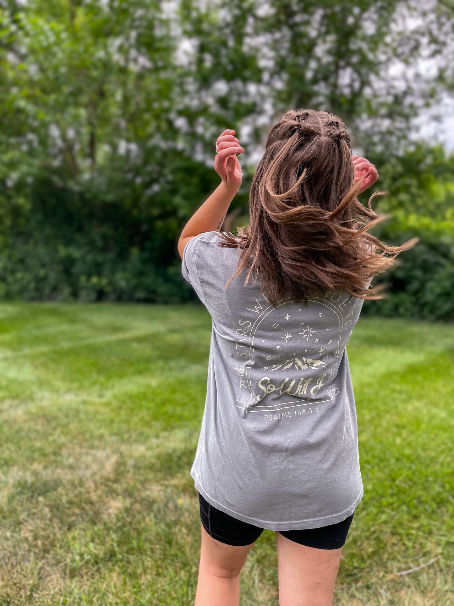 If the Stars Were Made to Worship Graphic Tee, Feathered Farmhouse