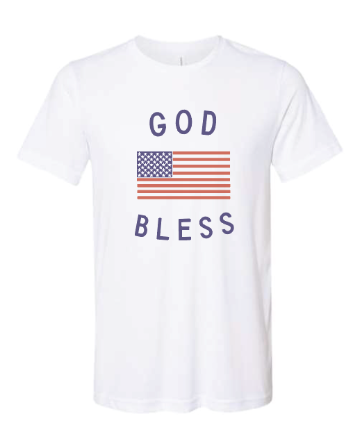 God Bless the USA 4th of July Classic Tee Christian Tee