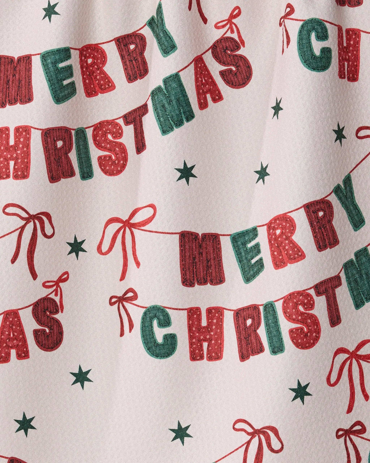 Christmas Banner Tea Towel, Feathered Farmhouse