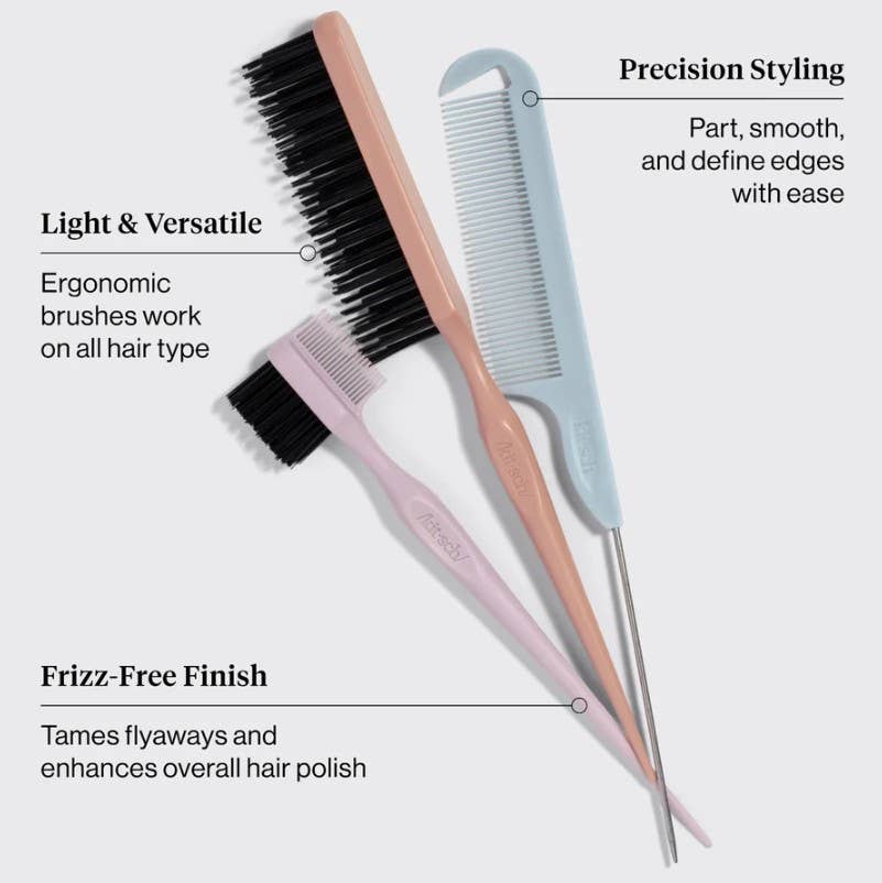 Detail & Define Styling Brush Set, Feathered Farmhouse