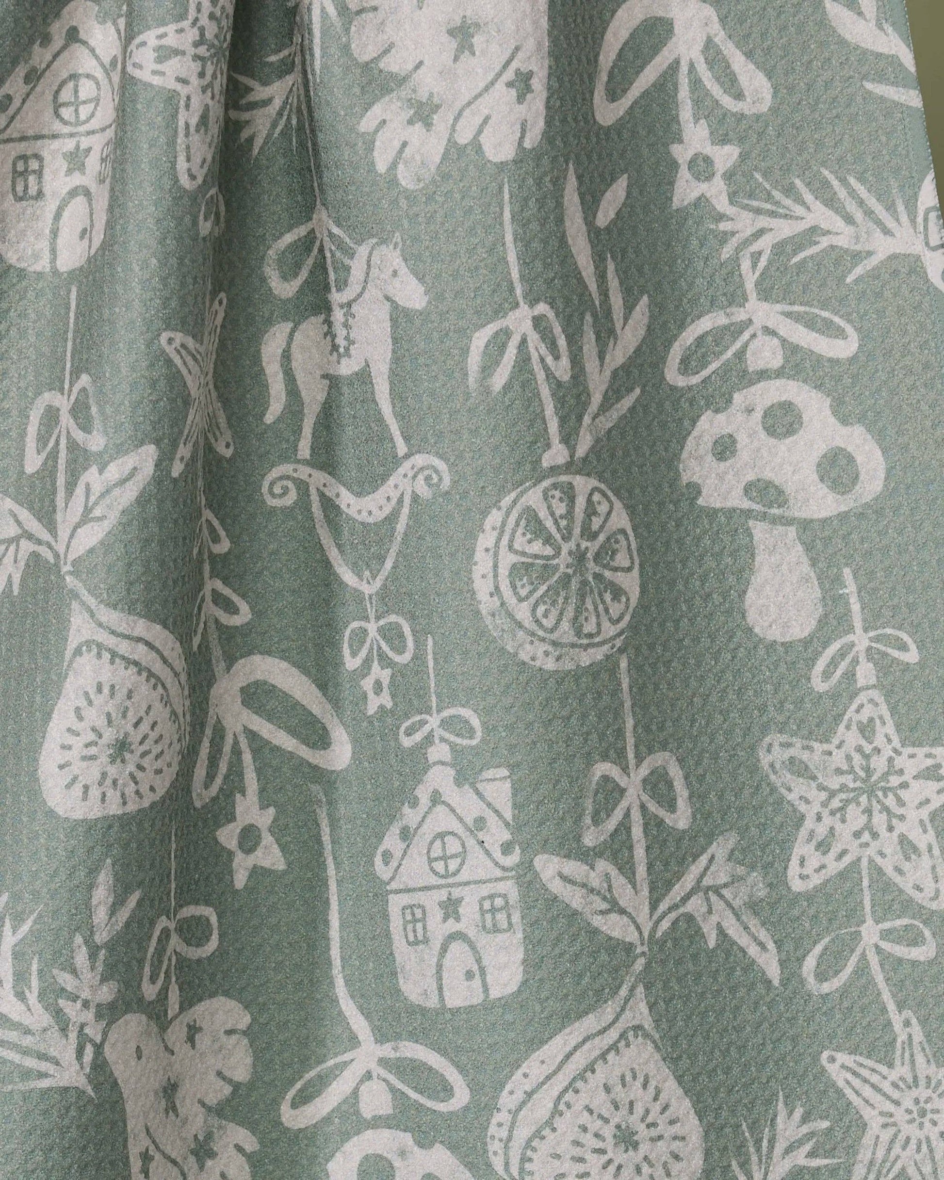 Cozy Ornaments Tea Towel, Feathered Farmhouse