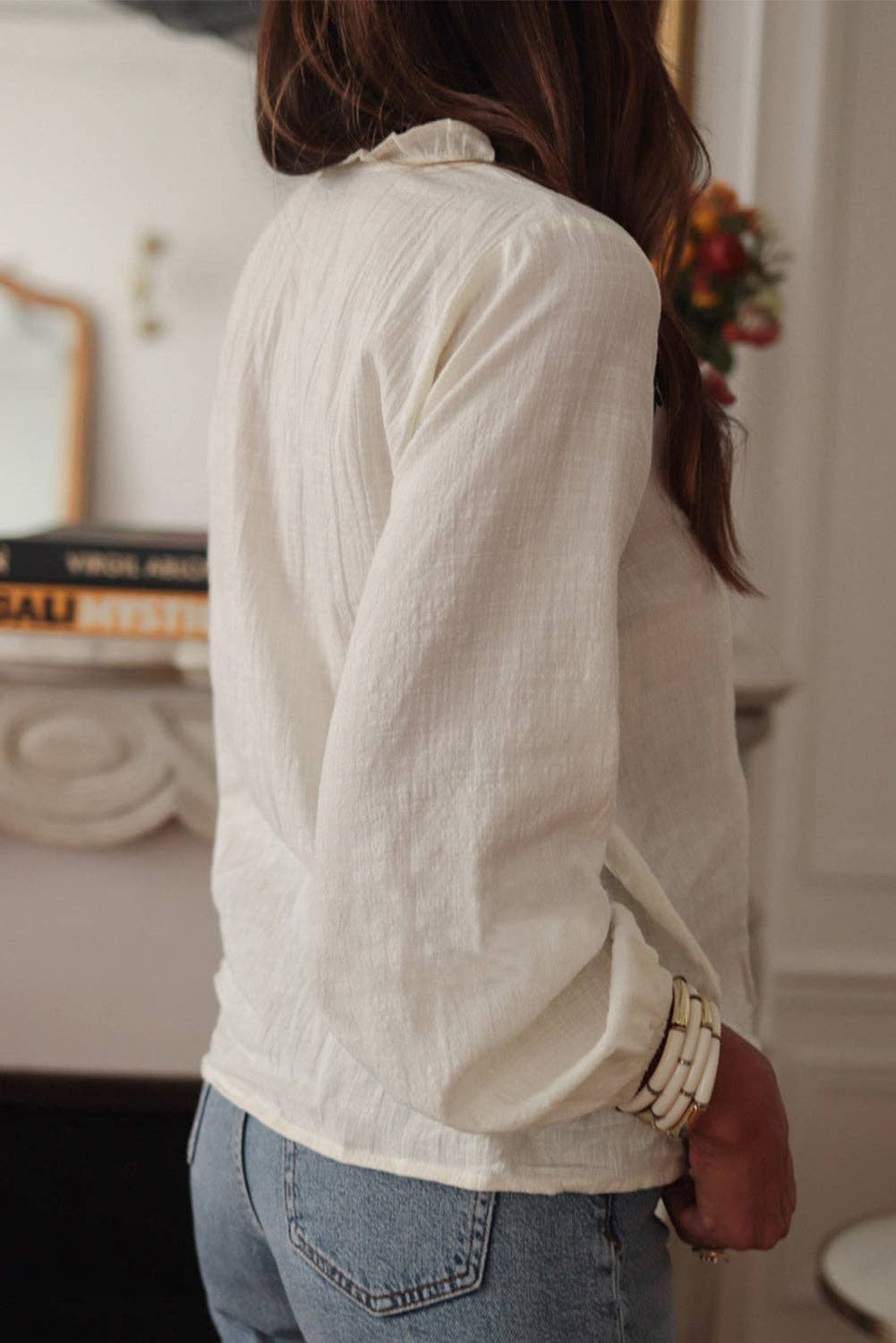 Floral Embroidered Puff Sleeve Blouse, The Feathered Farmhouse