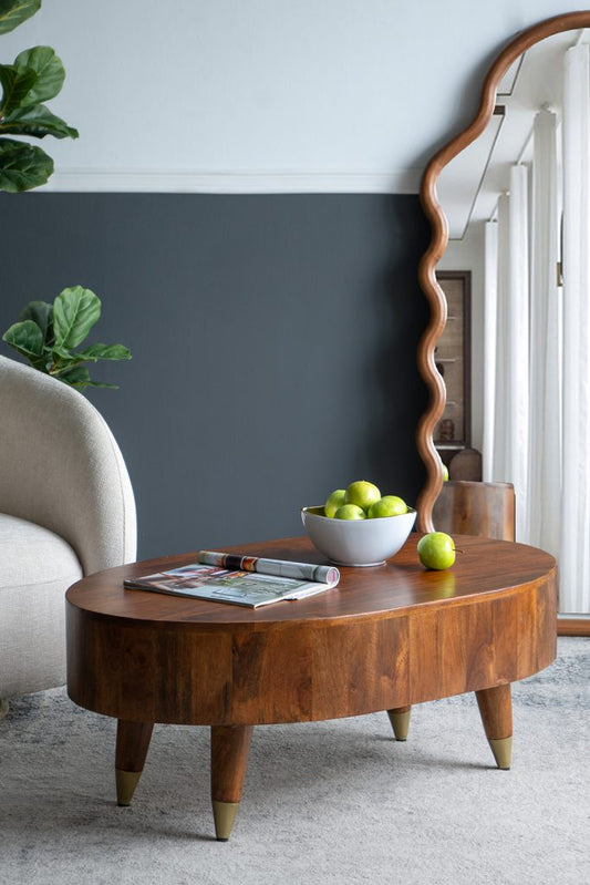 Oval Coffee Table, The Feathered Farmhouse