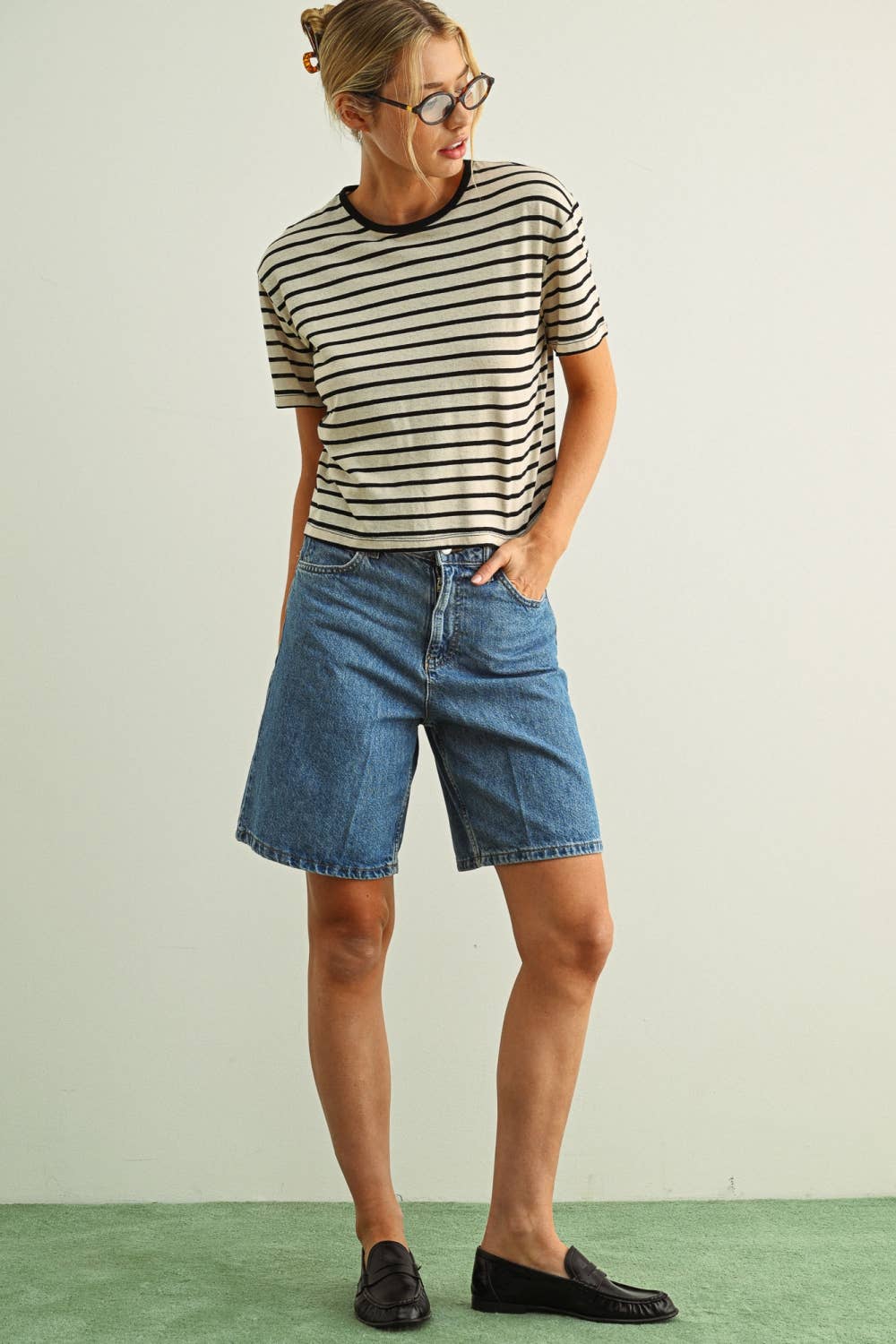 Stripe Ringer Tee, Feathered Farmhouse