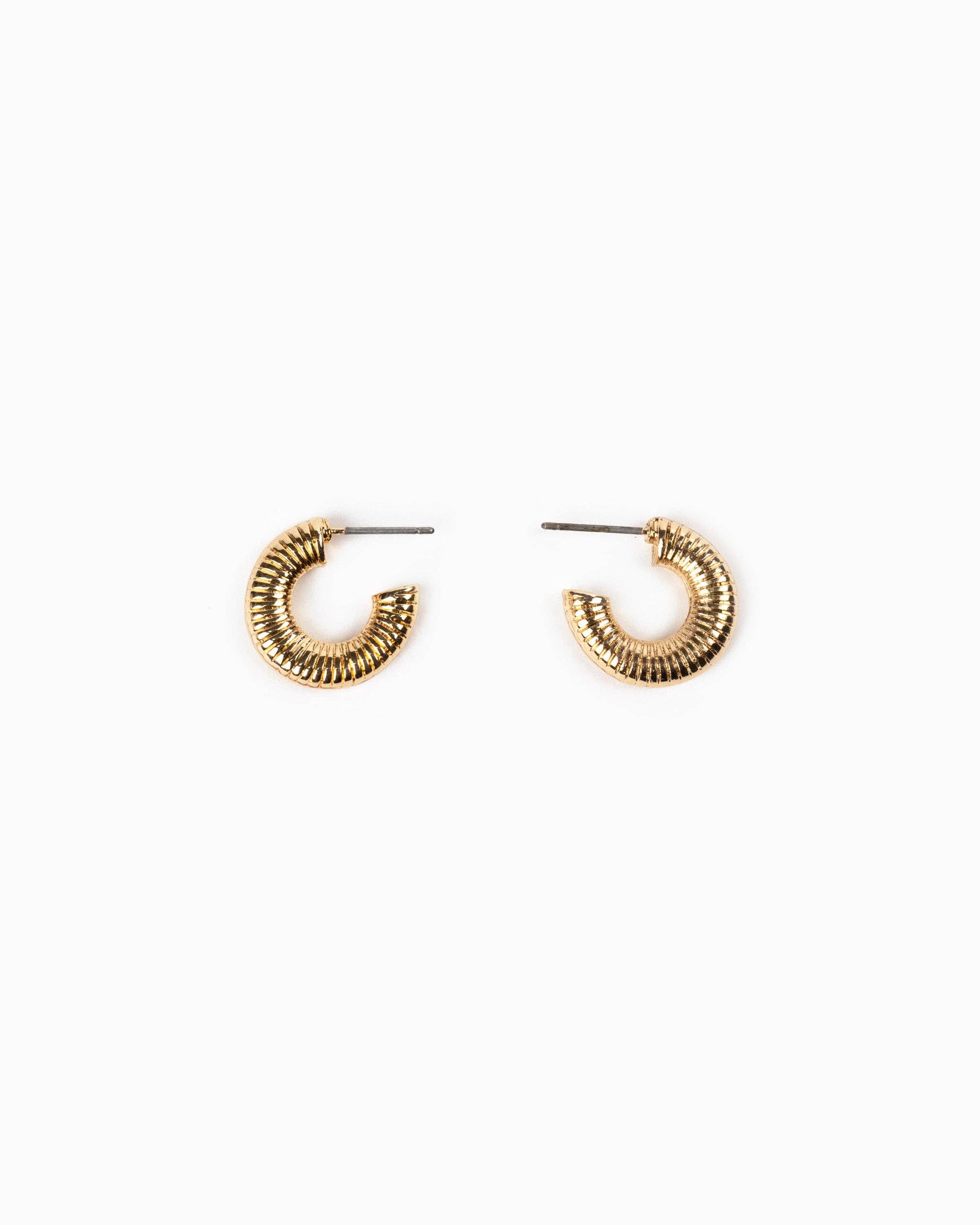 Bold Chunky Hoop Earrings, Feathered Farmhouse