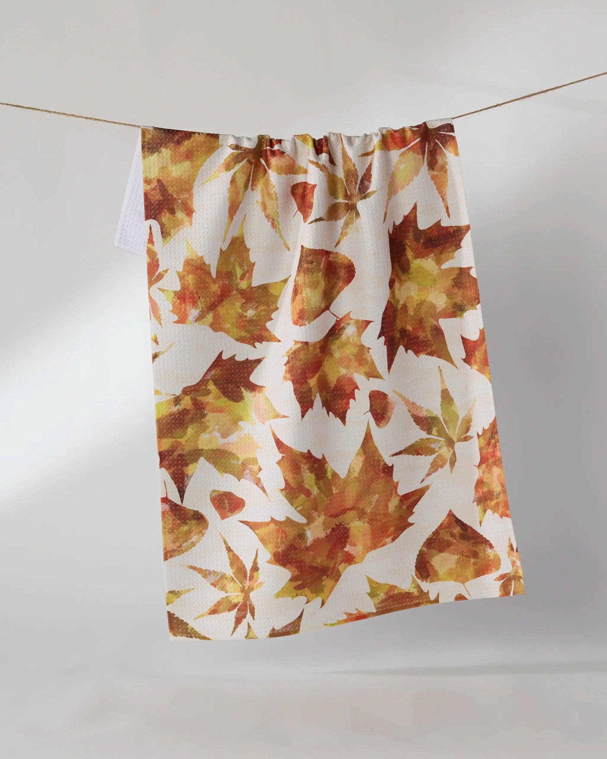 Painted Fall Tea Towel, Feathered Farmhouse