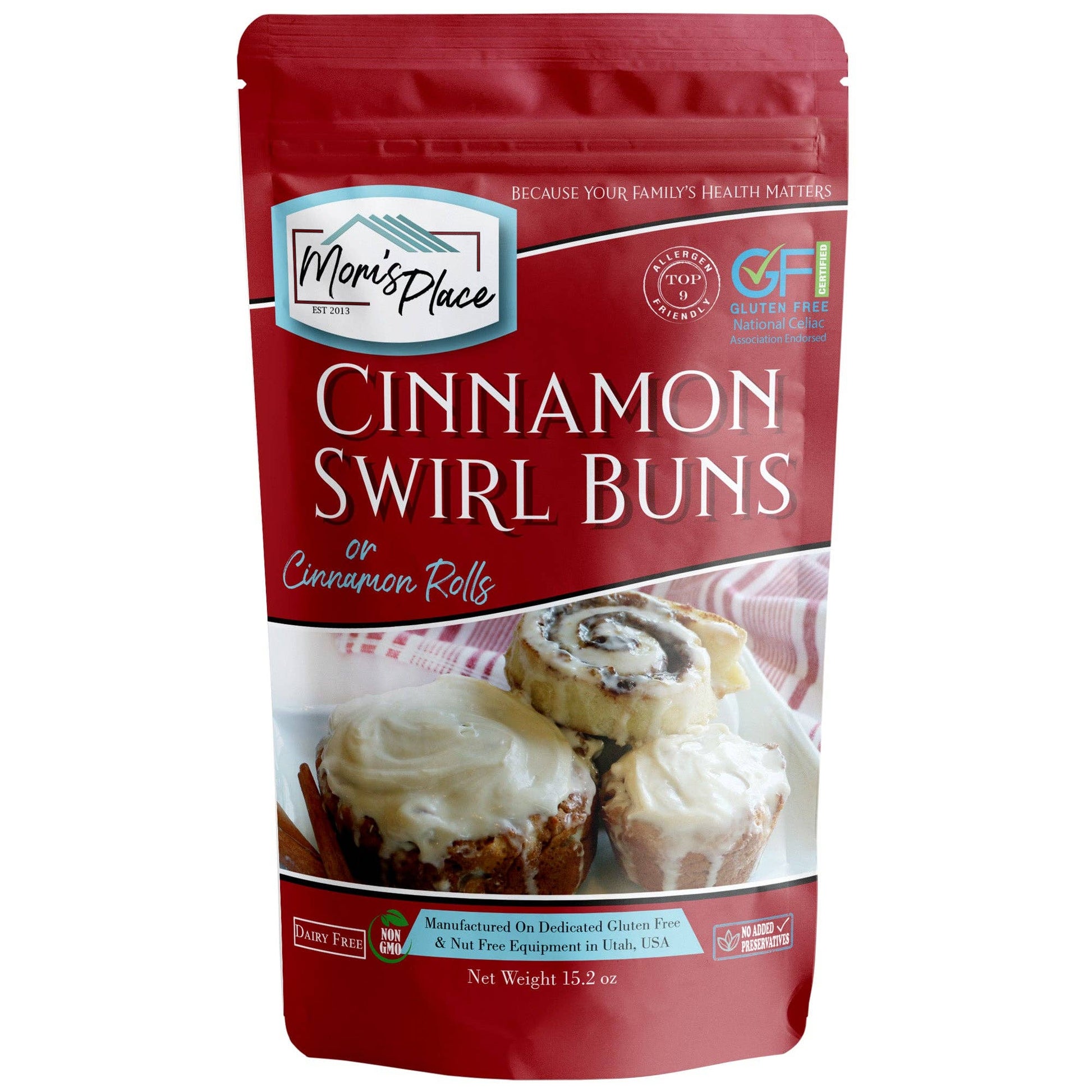 Gluten-Free Cinnamon Swirl Bun or Cinnamon Roll Mix, Feathered Farmhouse