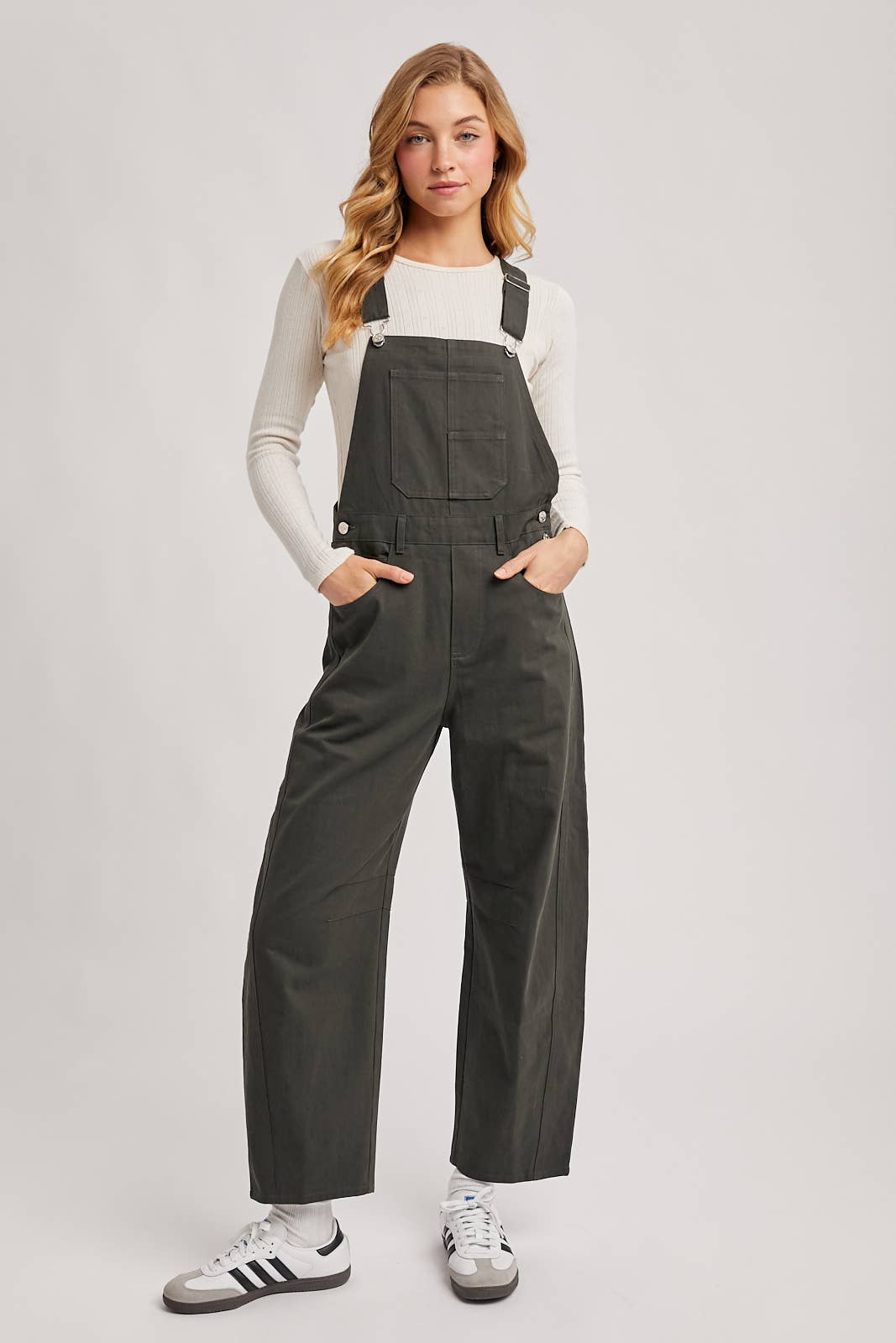 Barrel Overall Jumpsuit, Feathered Farmhouse
