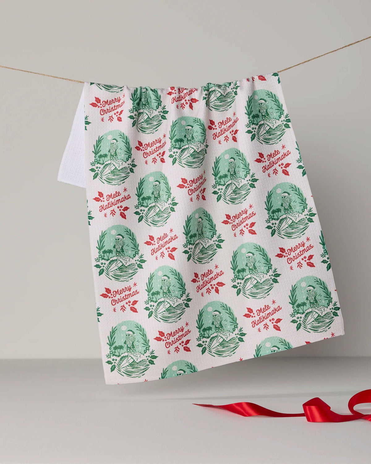Tropical Tidings Tea Towel, Feathered Farmhouse