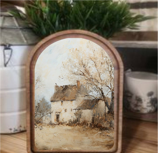 Farmhouse Framed Art Arch Top, The Feathered Farmhouse