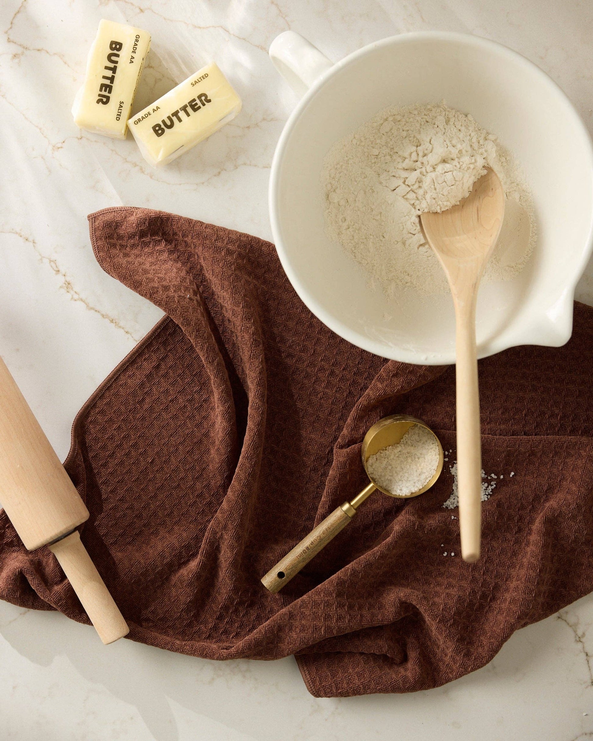 Maple Truffle Hand Towel, Feathered Farmhouse
