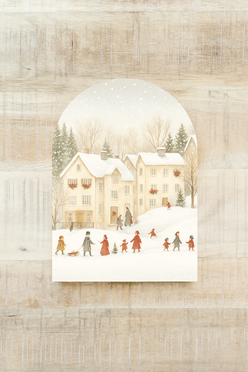 Winter Houses Arch, Feathered Farmhouse