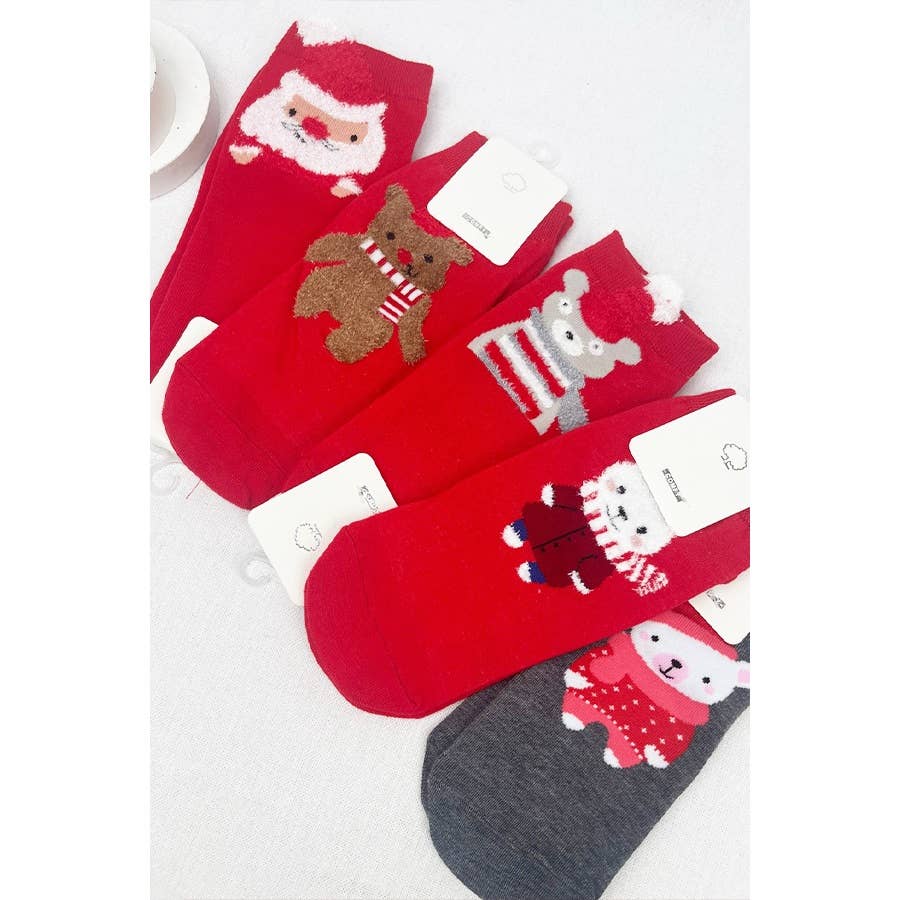 Kids Christmas Theme Socks, Feathered Farmhouse